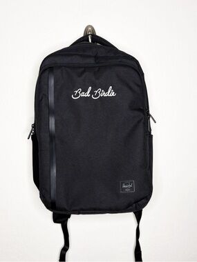 Bad Birdie x Herschel Backpack Black Limited Edition Rare Golf Laptop Bag